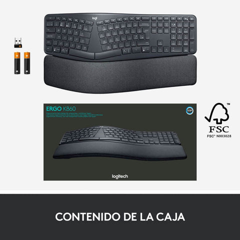 Logitech Teclado Inalámbrico ERGO K860 (920-009845)