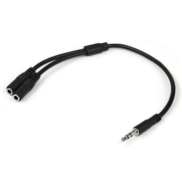 StarTech Adaptador de Audio Divisor de Audífonos Mini-Jack de 3,5mm