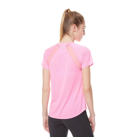 New Balance Camiseta Impact Run Rosa, para Mujer