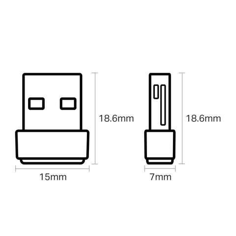 TP-Link Adaptador Inalámbrico Baja Potencia Archer T2U Nano