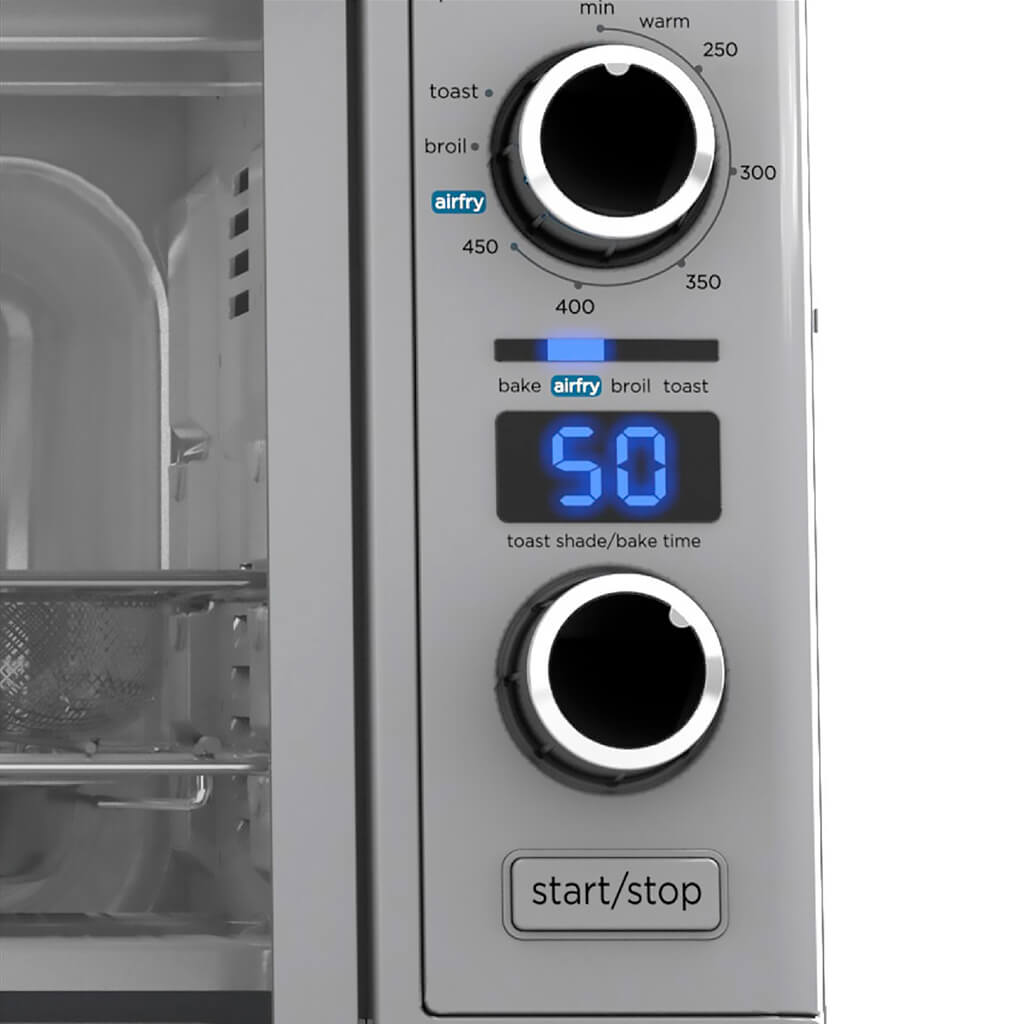 Black Decker Horno Tostador con Freidora de Aire 6 Rebanadas