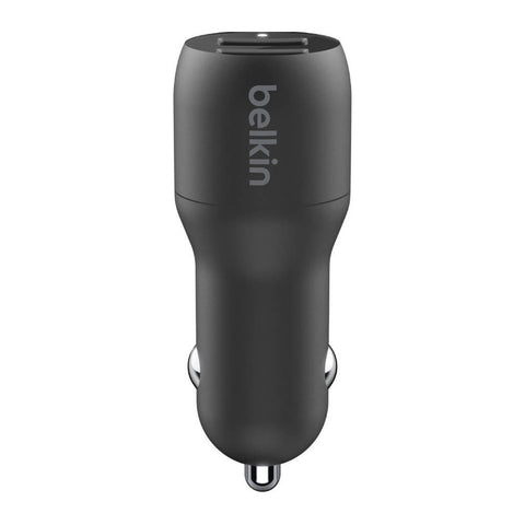 Belkin Cargador de Carro Dual USB-A 24W Boost Charge, CCB001BT