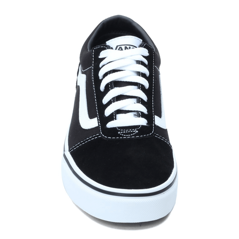 Vans Tenis Ward Suede Canvas Negro con Blanco, para Hombre