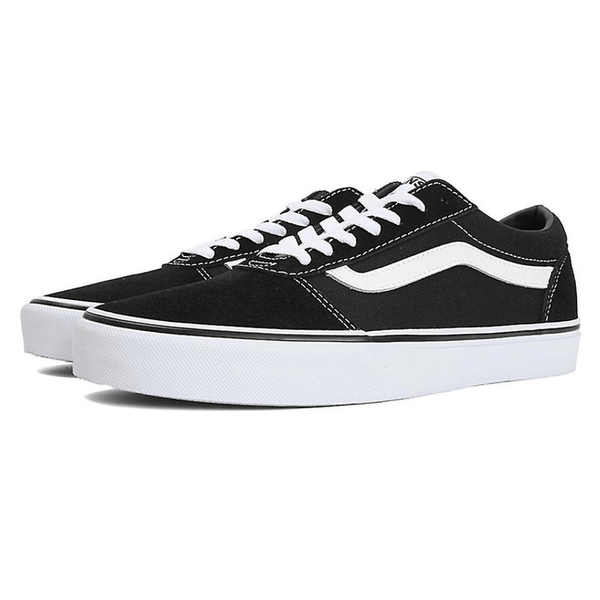 Vans Tenis Ward Suede Canvas Negro con Blanco, para Hombre