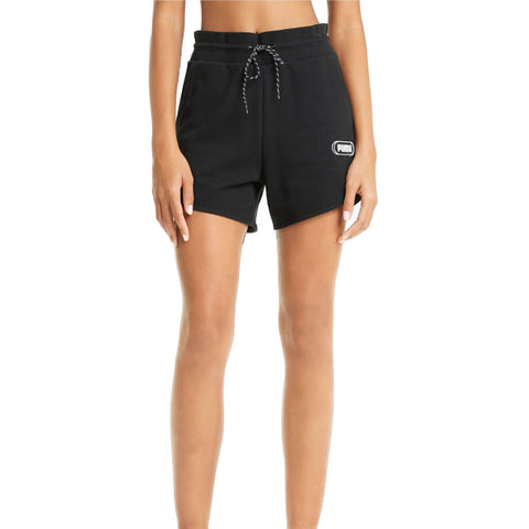 Puma Short Talle Alto Negro, para Mujer