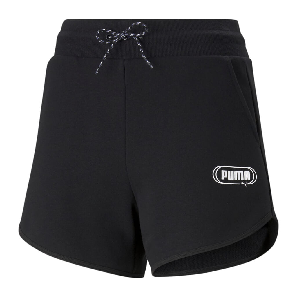 Puma Short Talle Alto Negro, para Mujer