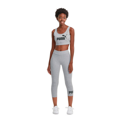 Puma Licra con Logo Gris/Negro, para Mujer