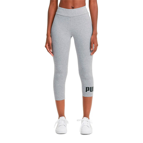 Puma Licra con Logo Gris Negro para Mujer Unimart