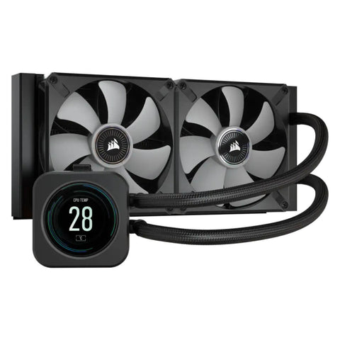 Corsair Sistema de Refrigeración Líquida iCUE H100I Elite LCD 240mm, CW-9060061-WW