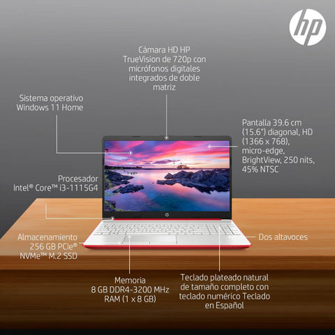 HP Laptop 15.6" Notebook 15-DW3500LA, 699C3LA