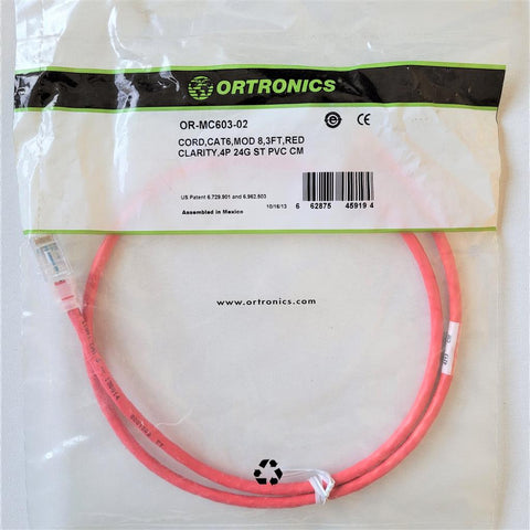 Ortronics Cable de Red UTP Cat6 0.91 Mts (MC603-02)