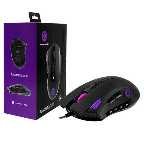 Primus Gaming Mouse Alámbrico con Retroiluminación RGB, Gladius 3200P