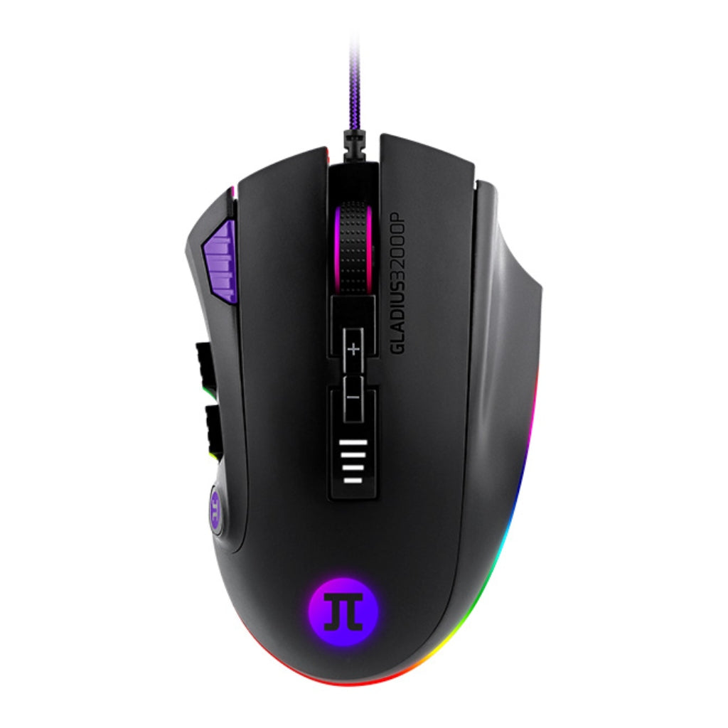 Primus Gaming Mouse Alámbrico con Retroiluminación RGB, Gladius 3200P