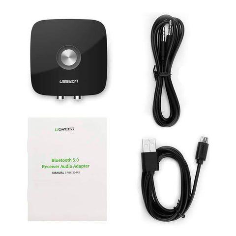 Ugreen Transmisor y Receptor Bluetooth 5.0 con Conexión 3.5mm y 2RCA (30445)