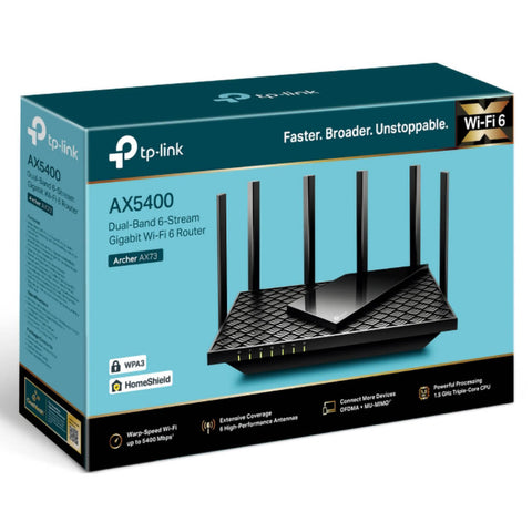 TP-Link Router Wi-Fi 6 Doble Banda AX73 AX5400