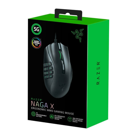 Razer Mouse Alámbrico Gaming Naga X