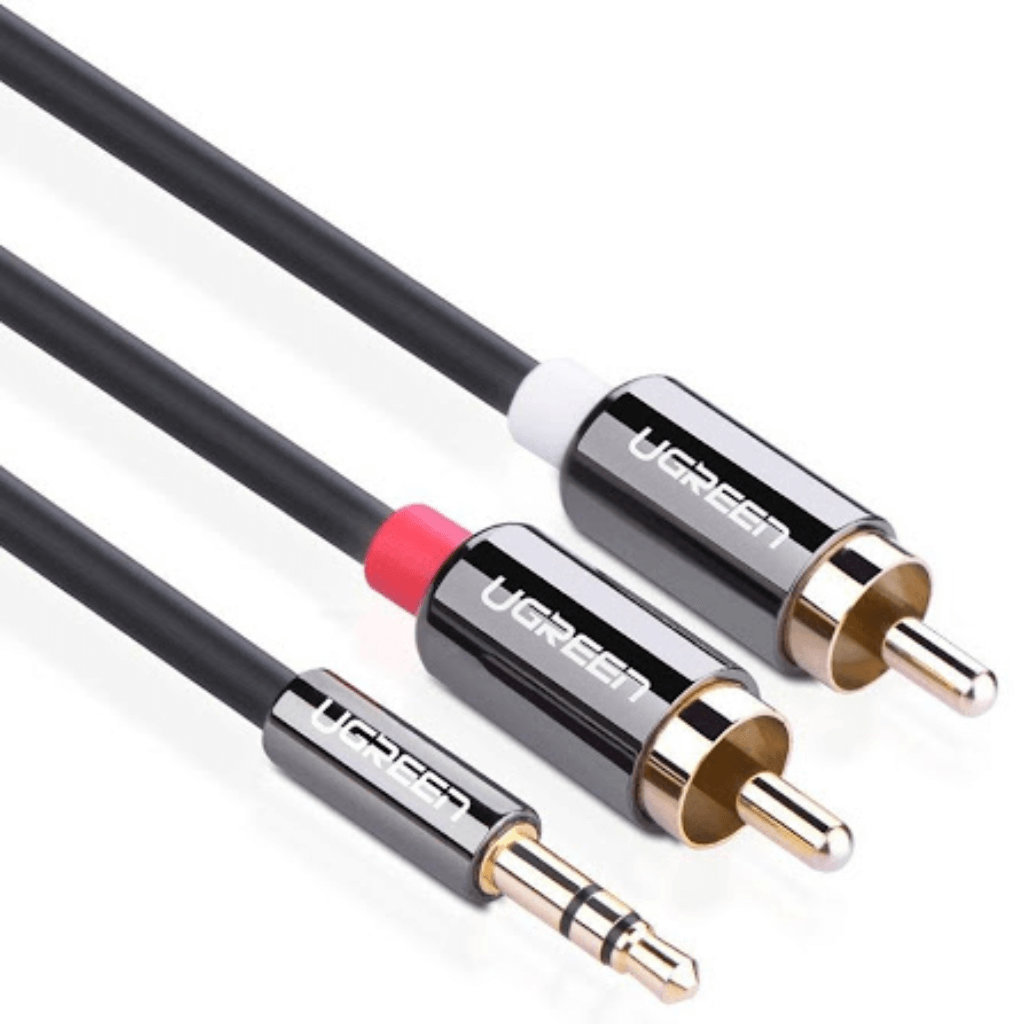 Ugreen Cable 3.5mm Macho a RCA Macho 2M, Negro (10584)