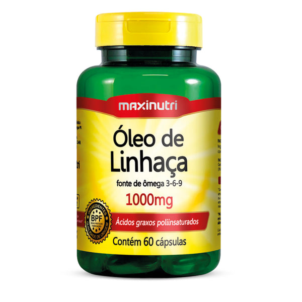 Maxinutri Suplemento Alimenticio Aceite de Linaza 1000mg, 60 Cápsulas