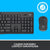 Logitech Set de Teclado y Mouse Inalámbrico MK295, Español