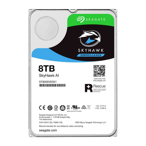 Seagate Disco Duro Interno SkyHawk 8TB, ST8000VE001