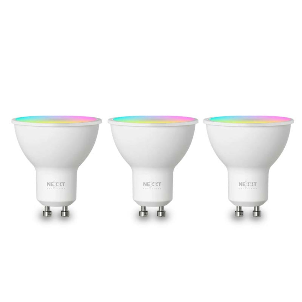 Nexxt Solutions Bombillo Inteligente Wi-Fi LED NHB-C3103PK Multicolor, Pack 3 Unidades