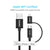 Choetech Cable 2 en 1 Lightning + MicroUSB  MFi 1.8Mts, IP0029