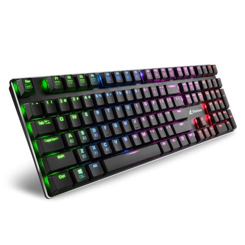 Sharkoon Teclado Alámbrico Gaming Purewriter RGB Rojo, Inglés