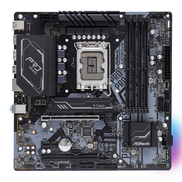 ASRock Tarjeta Madre, H670M Pro RS