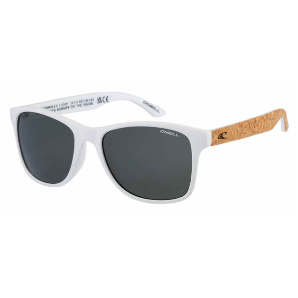 Oneill Anteojos Cuadrados Corkie 2.0 Blanco/Café, Unisex