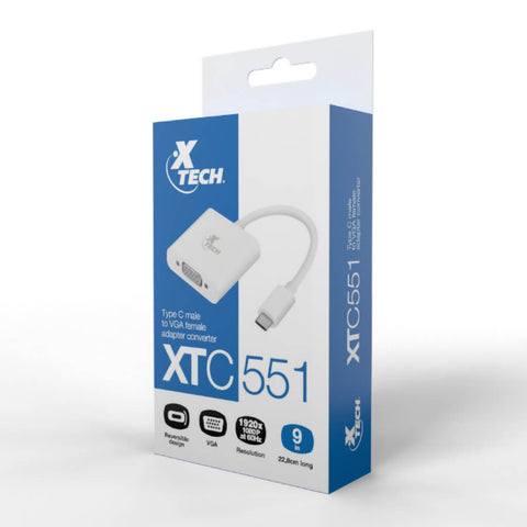 Xtech Adaptador Conector Tipo C a VGA (XTC-551)