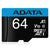 Adata Tarjeta de Memoria 64GB MicroSDXC/SDHC Clase 10, AUSDX64GUICL10A1-RA1