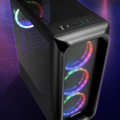 Sharkoon Case para PC Gaming RGB ATX, TK5M