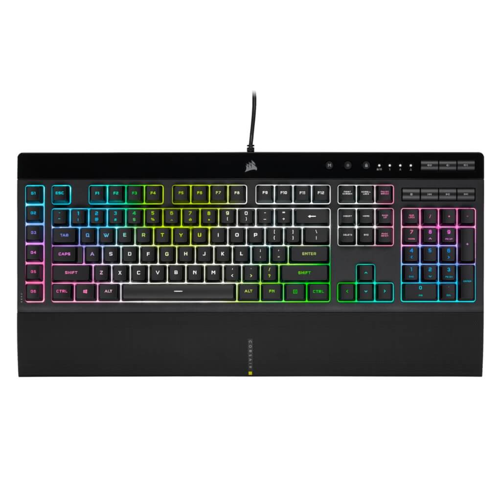 Corsair Teclado Alámbrico Gaming K55 RGB Pro XT USB, Español