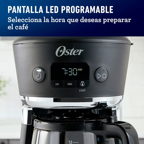 Cafetera Programable Oster BVSTRF100 12 Tazas - Promart