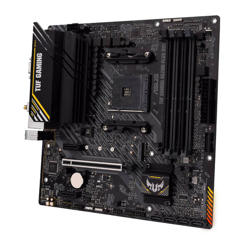 Asus Tarjeta Madre Micro ATX AMD A520 TUF Gaming Aura Sync RGB, A520M-PLUS WIFI