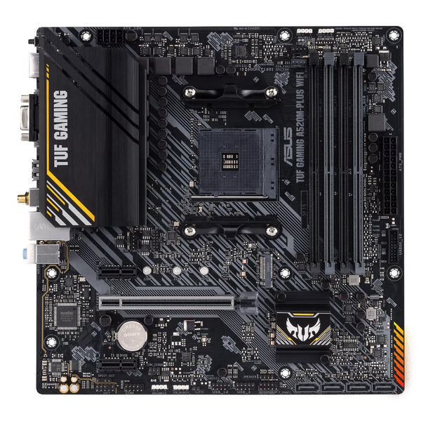 Asus Tarjeta Madre Micro ATX AMD A520 TUF Gaming Aura Sync RGB, A520M-PLUS WIFI