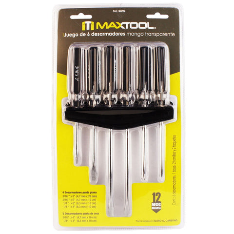 Maxtool Set de Destornilladores 6 Unidades, 304704