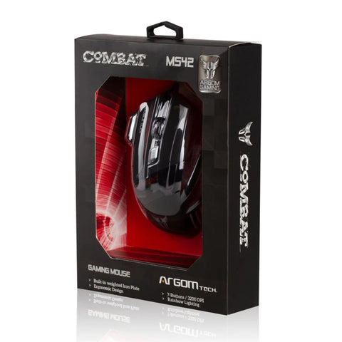 Argom Mouse Combat para Gaming con cable USB MS42