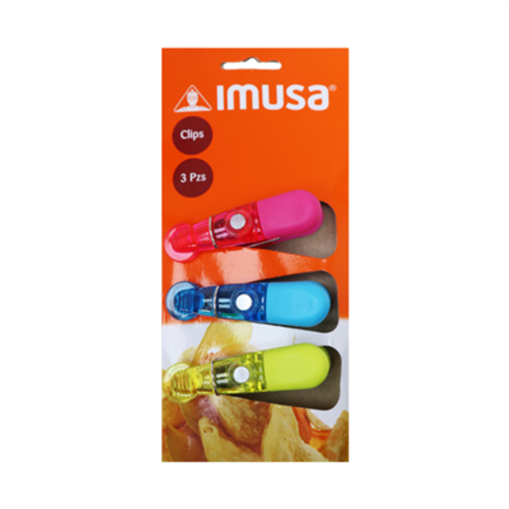 Imusa Set Clips de Cocina, 3 Piezas