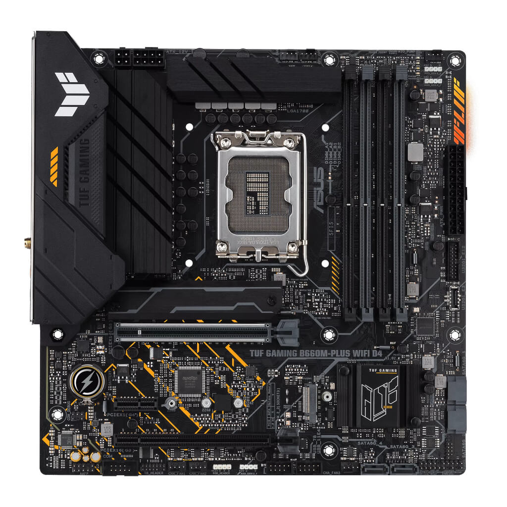 Asus Tarjeta Madre Gaming Intel B660 LGA 1700 mATX, TUF B660M-PLUS WIFI D4