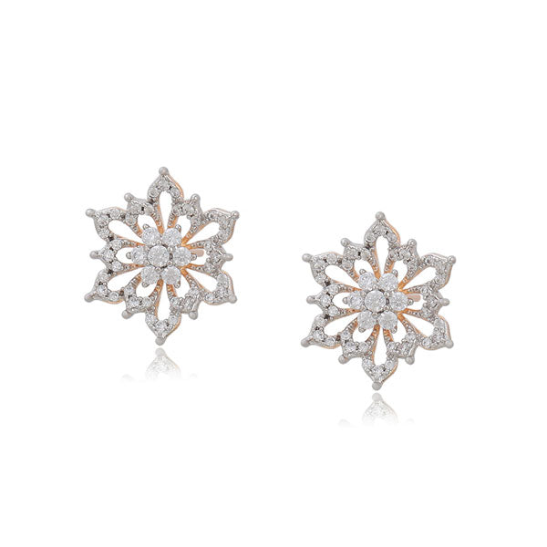 CR Charms Aretes Florecer Brillante, Alloy