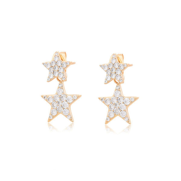 CR Charms Aretes Estrellas Cósmicas, Alloy