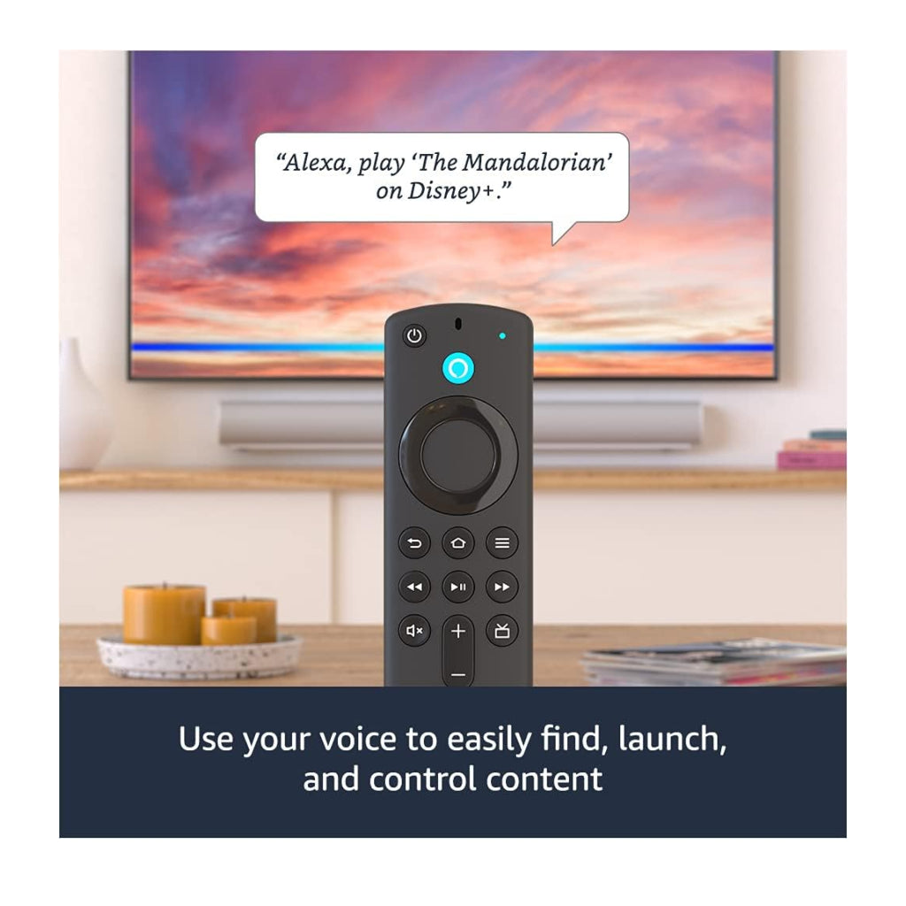 Fire Tv Stick 4K Dispositivo Streaming 4k 1.5millones de películas,  episodios,series,TV gratis y en vivo Control remoto por voz…