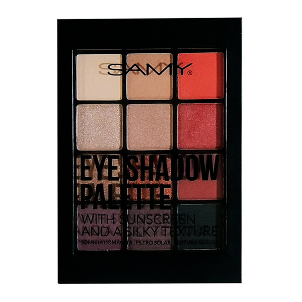 Samy Paleta Sombras de Ojos Compactas 12 Colores