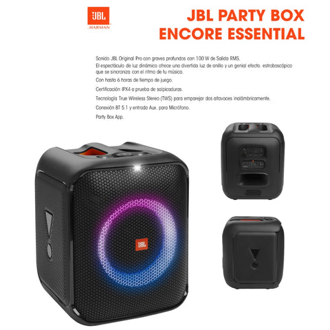 Jbl PartyBox Encore Altavoz Bluetooth con MicrÃ³fono
