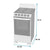 Atlas Cocina Eléctrica 20" 4 Discos (EAE5020BSS0)