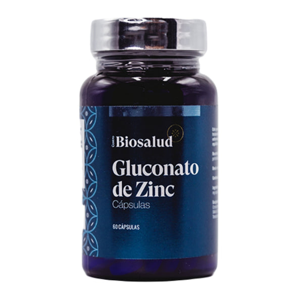 Biosalud Suplemento Alimenticio Gluconato de Zinc Antioxidante, 60 Tabletas