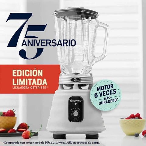 Oster Licuadora Clásica Frasco Vidrio Edición Especial 75 Aniversario (BLSTSE75-013)