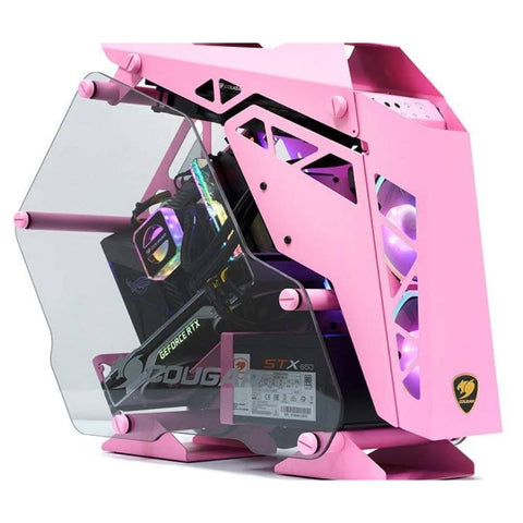 Cougar Case para Pc Gaming Media Torre Conquer Mini Pink