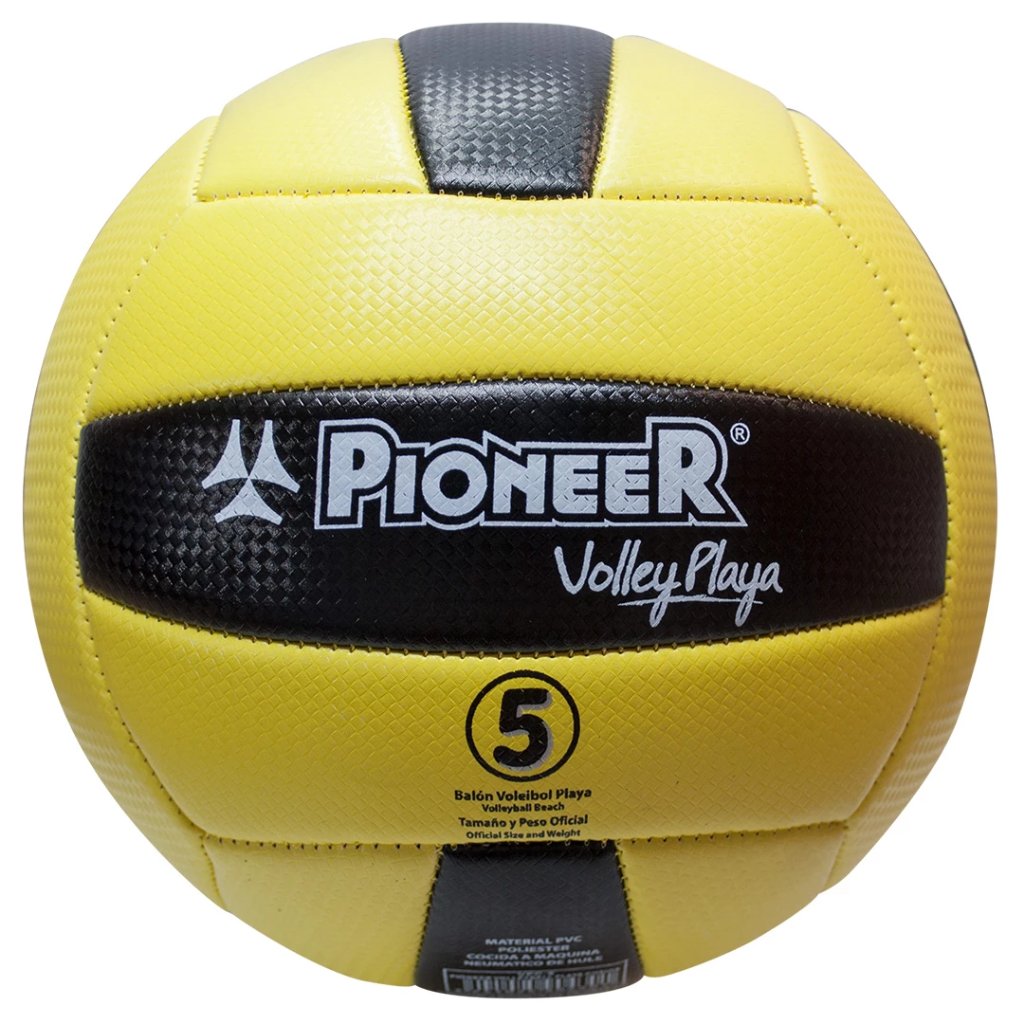 Pioneer Balón de Volleyball de Playa, Amarillo y Negro